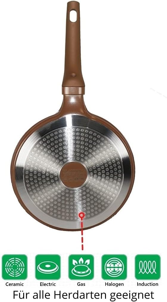 Poêle à crêpes à induction - Ø 24 cm - Revêtement marbre