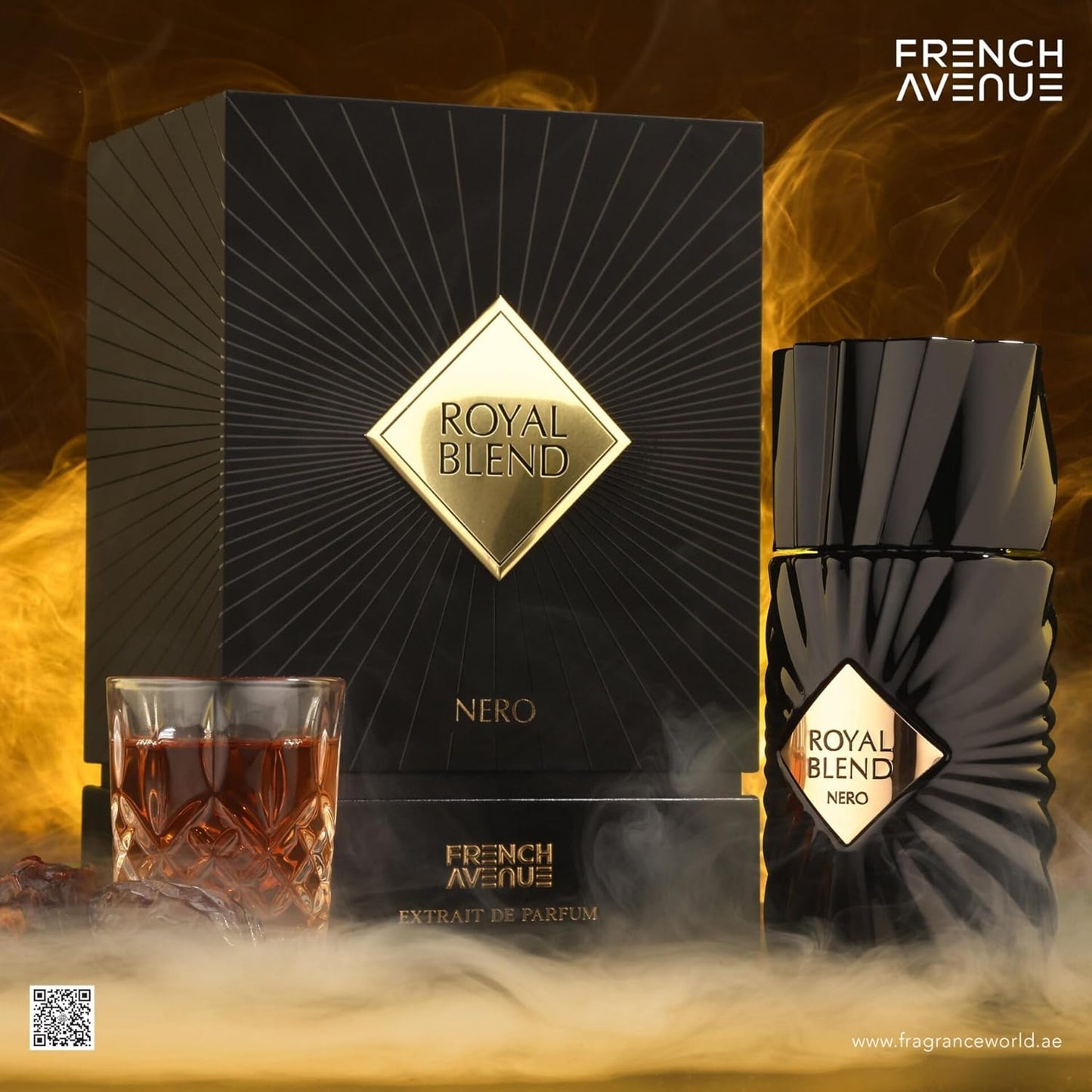 Royal Blend Nero Extrait de parfum Fragrance World Unisexe 100 ml