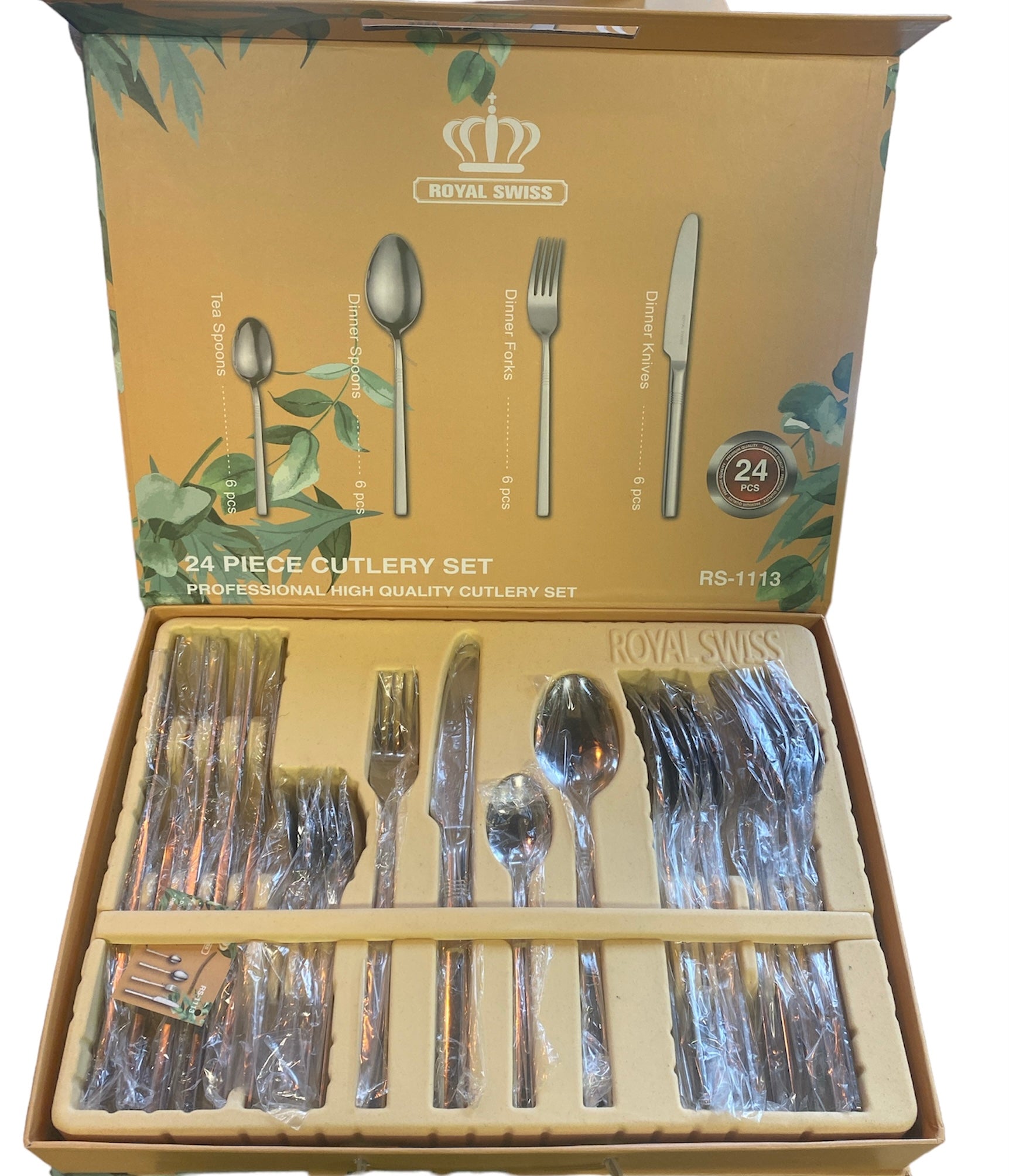 Set de couverts en inox 24 pièces – KM FACTORY - Main Image