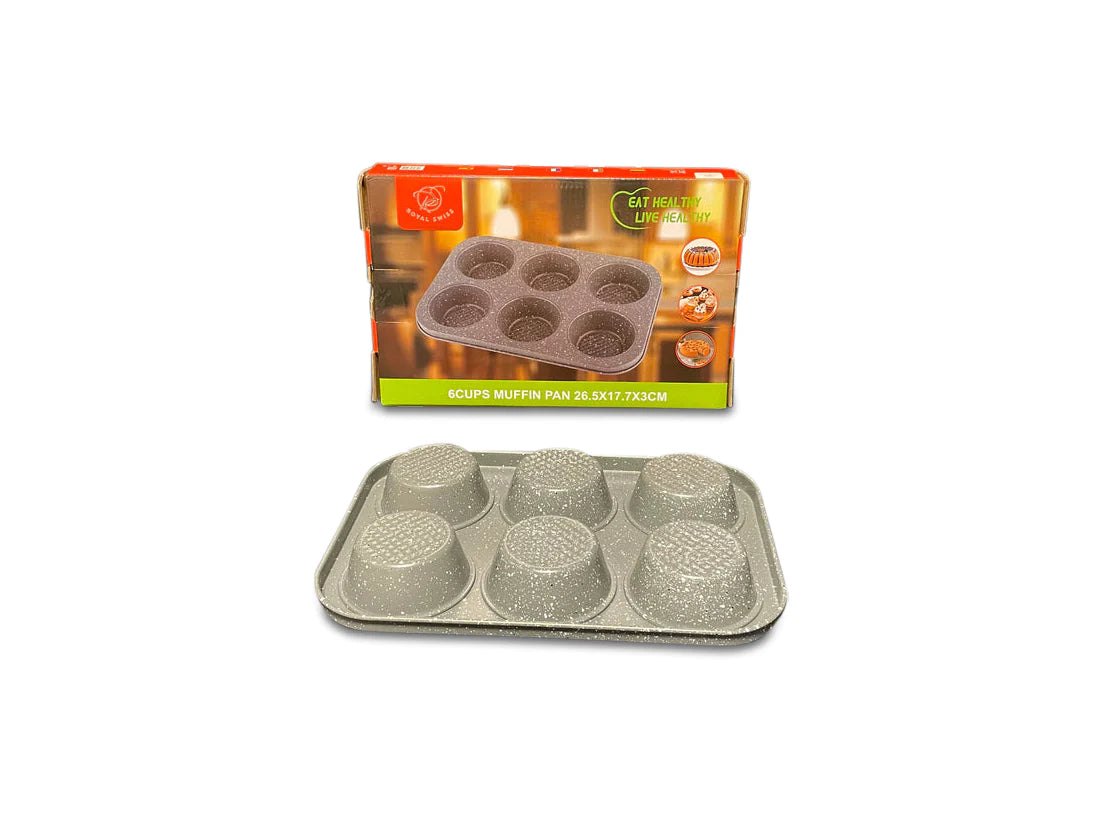Moule à muffin/cupcakes 6 pièces - KM FACTORY