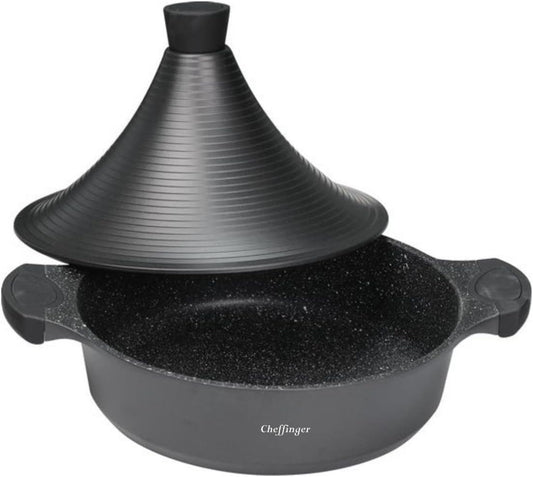 Tajine en fonte d'aluminium Ø 28 cm Cheffinger - KM FACTORY