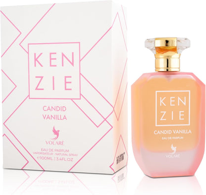 Eau de parfum Candid Vanilla Kenz i – Parfum Femme Gourmand | Notes de Vanille Crémeuse et Musc | 100 ml