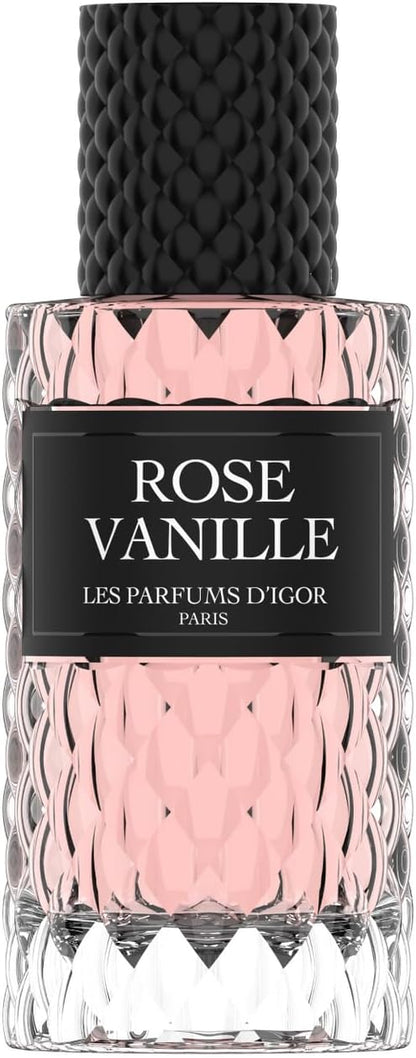 Les Parfums Digor Rose Vanille, Parfum de Paris, Notes de Rose et Vanille avec Orange, Édition Luxe