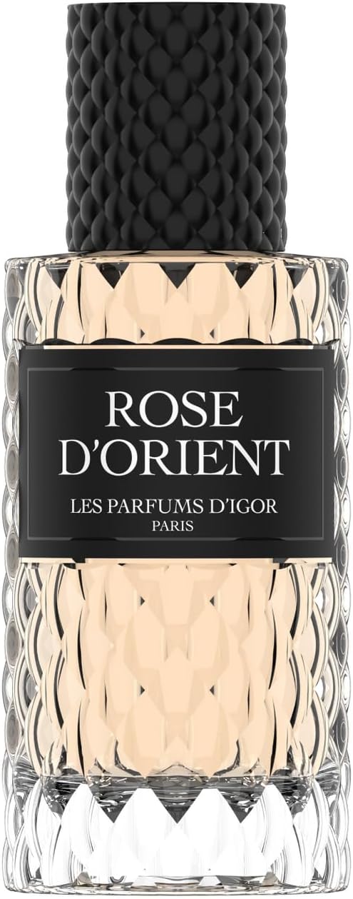 Rose D'Orient Les Parfums D'Igor Paris, Parfum de Luxe, Flacon en Verre Cristallin