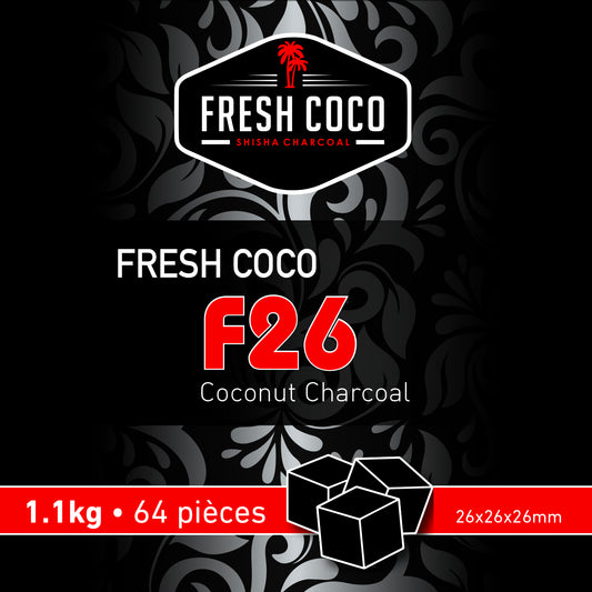 Charbons FRESH COCO SUPRÊME F26 1kg - KM FACTORY