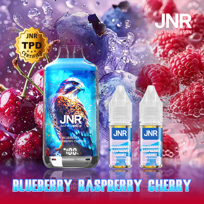 JNR Falcon-X 28000 PUFFS, Rechargeable, avec 2 Flacons 10ml, Certifiée TPD