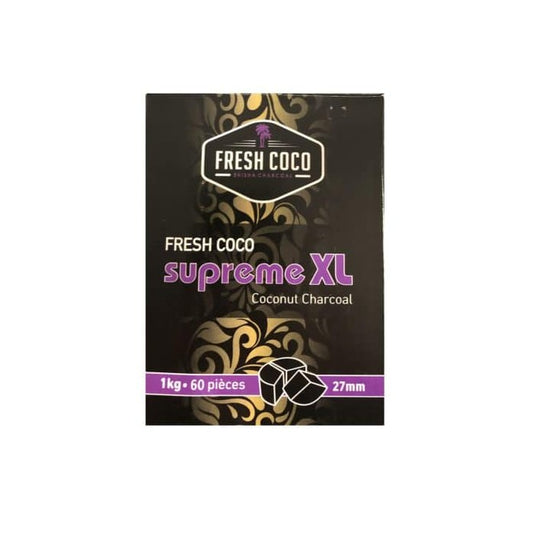 Charbons FRESH COCO SUPRÊME XL 1kg - KM FACTORY