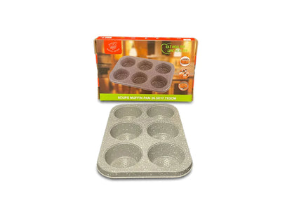 Moule à muffin/cupcakes 6 pièces - KM FACTORY